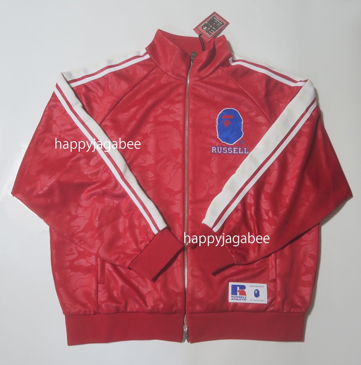 a bathing ape ジャケット A BATHNIG APE Men's BAPE x RUSSELL TRACK JACKET 1J73113911 b