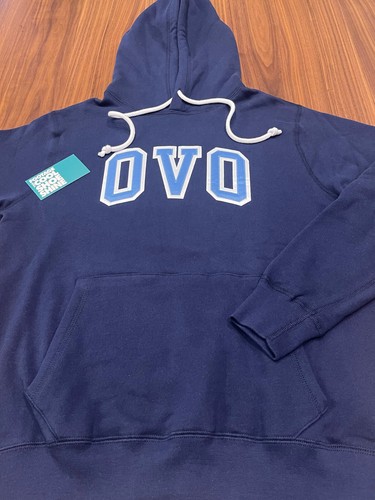 OCTOBER'S VERY OWN OVO DRAKE LOGO HOODIE SWEATSHIRT OWL NAVY SKY UNC BLUE NEU S - Bild 3 von 10