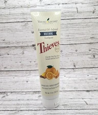 Young Living THIEVES Essential Oil Infused WHITENING Toothpaste 4oz  *SEALED*