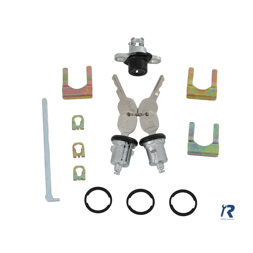 Doors&Hatch Lock Cylinder Set PY472 for Chevrolet Camaro Pontiac Firebird 93-02 - Imagem 2 de 4