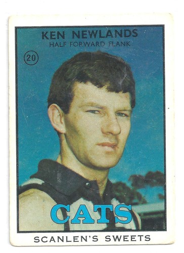 1968 B Scanlens (20) Ken NEWLANDS Geelong Vg. - Picture 1 of 2