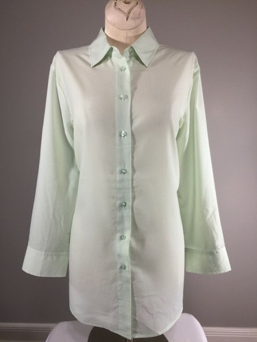 Neu mit Etikett Banana Republic mintgrün Schlitz hinten Knopfleiste Bluse Shirt Top Tunika S - Bild 6 von 10