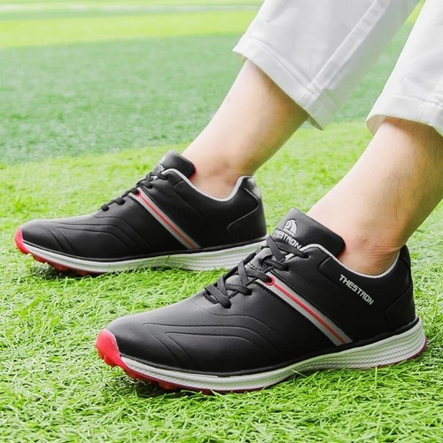 Scarpe da golf impermeabili da uomo professionali leggere all'aperto scarpe da golf da passeggio - Foto 13 di 24
