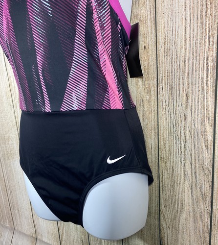 Nike Women’s Line Up Halter Chlorine Resistant One Piece Swimsuit Medium NWT - Picture 2 of 5