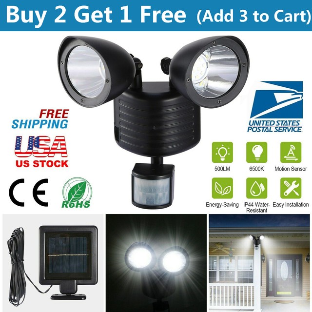 Motion Detector Security Light Solar Power Bright 36 LED Bunker Hill (W