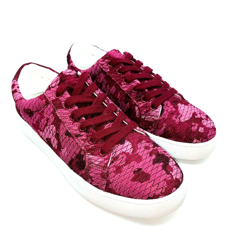 Isaac Mizrahi Banet Camuflado Acolchado Soho Zapatillas con Cordones - Rosa Baya, EE. UU. 9M - Imagen 2 de 9