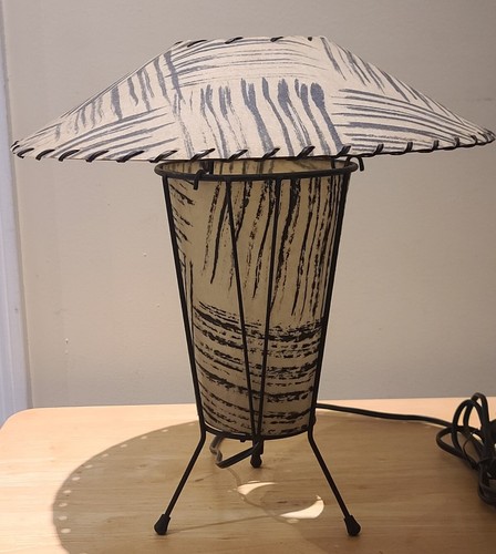 Vintage 1950's Frederic Weinberg MCM Mid Century Modern Boudoir Table Lamp USA - Picture 2 of 12