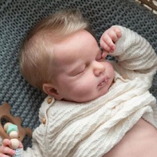 19inch Silicone Body Baby Gift Newborn Realistic Reborn Doll Sleeping Lifelike- 19inch Silicone Body Baby Gift Newborn Realistic Reborn Doll Sleeping Lifelike-