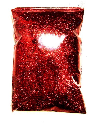 15oz Royal Red .015" Metal Flake, Auto Grade Medium Paint Additive Flakes, 444ml - Picture 2 of 6