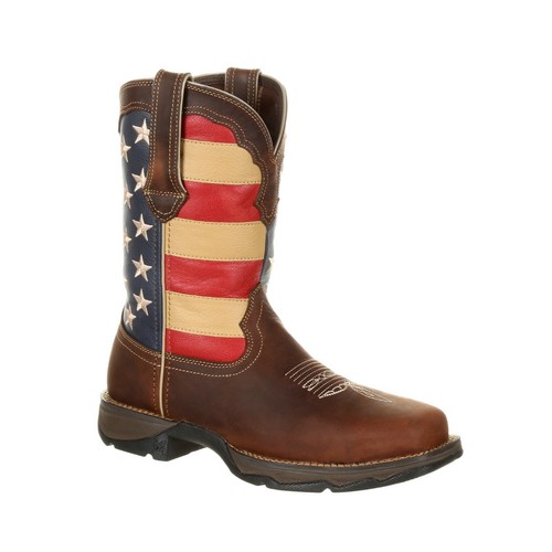 LADY REBEL WORK™ BY DURANGO® STEEL TOE PATRIOTIC FLAG WORK BOOTS DRD0234 - Imagen 3 de 7