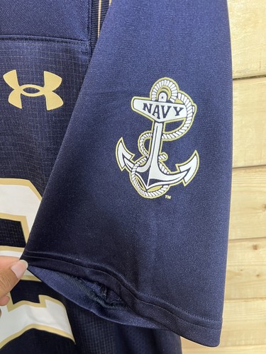 Under Armour Navy Midshipmen Fußball Trikot #12 Roger Staubauch Herren Small - Bild 4 von 8