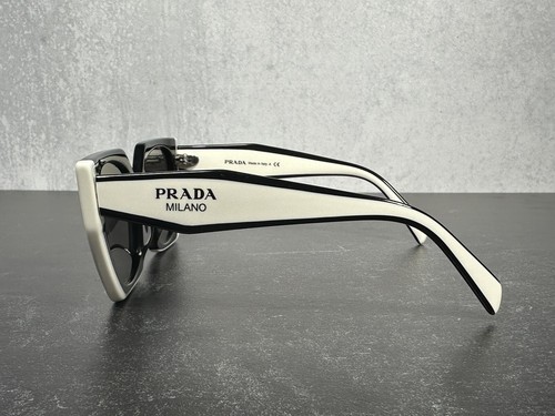 without tags PRADA PR 15WS SUNGLASSES 09Q-5S0 BLACK & TALC W/GRAY LENS 1 - Picture 5 of 6