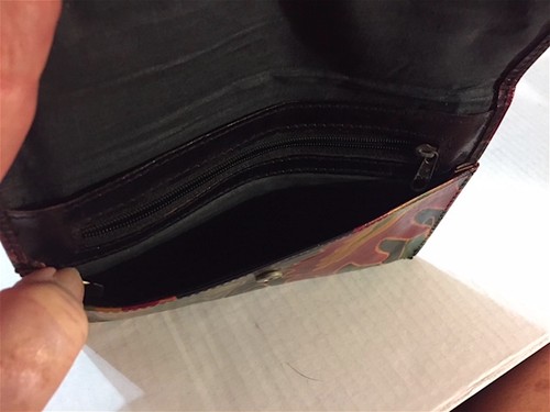 CARTERA / CLUTCH DE CUERO CON DISEÑO JUNGLA MECANIZADO A MANO - Imagen 7 de 7