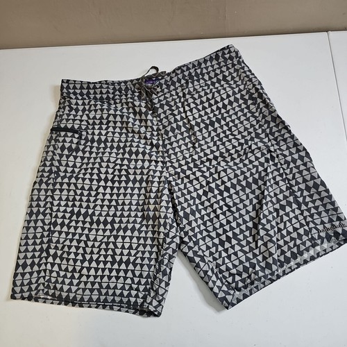 Patagonia Printed Grey Men’s Boardshorts Swim Trunks Hiking Size 36 Shorts