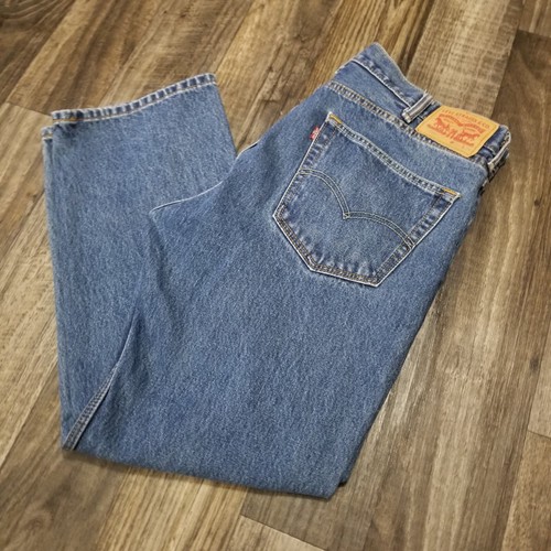 Levi's Jeans Herren 38x29 Blau 505 Straight Fit Denim Jeans Medium Wash