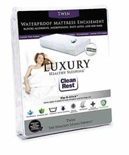 Clean Rest Luxury Healthy Sleeping Twin Waterproof Mattress Encasement Protector