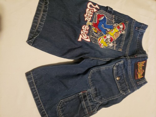 Vintage Y2K Urban Skool Baggy Skate BMX No Boundaries Denim Shorts Boys Size 10 - Picture 7 of 9