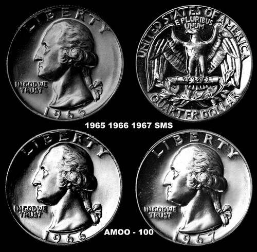 1965-1998 CLAD PROOF & SMS QUARTER 33 Coin Uncirculated Set - Picture 2 of 2