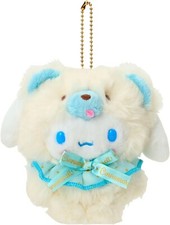 Sanrio Character Cinnamoroll Mascot Chain Fluffy Doll Bear Plush Doll New
