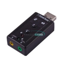 Mini USB 3D Virtual 480Mbps External 2.0 7.1 Channel Audio Sound Card Adapter