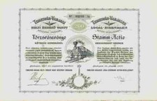 Temesvar Varjaser Local  Eisenbahn 1907 Budapest Banat 200 Kronen Rum&auml;nien