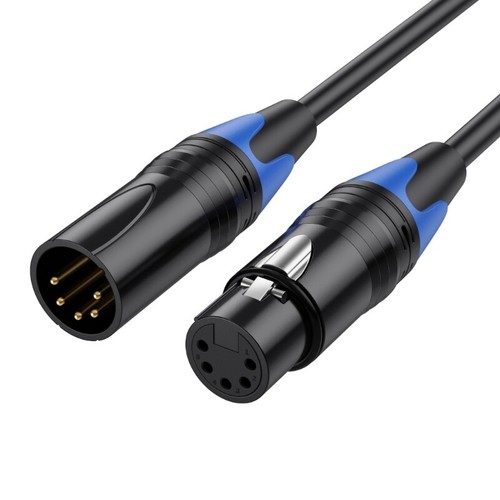 50cm/1.8m/300cm/5m/10m 5Pin Connector XLR Cord Line Male to Female DMX512 Wire - Picture 13 of 13