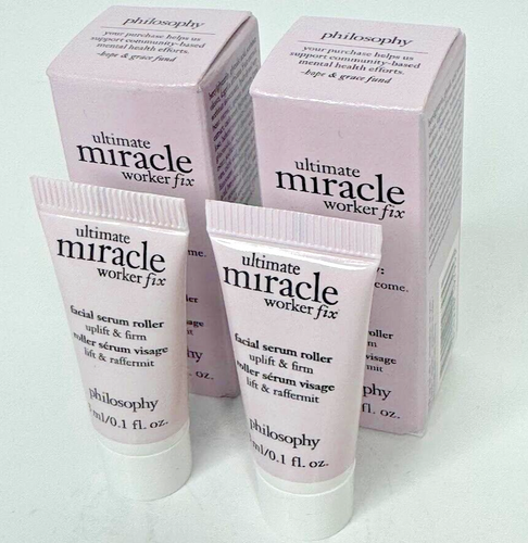 Philosophy Ultimate Miracle Worker Fix Facial Serum Roller 3ml 💯% Authentic - Picture 3 of 6