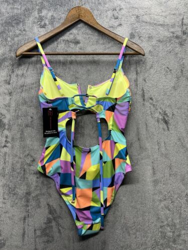 NO BOUNDARIES SWIM ONE-PIECE BATHING SUIT WOMENS SIZE MEDIUM - Picture 3 of 3