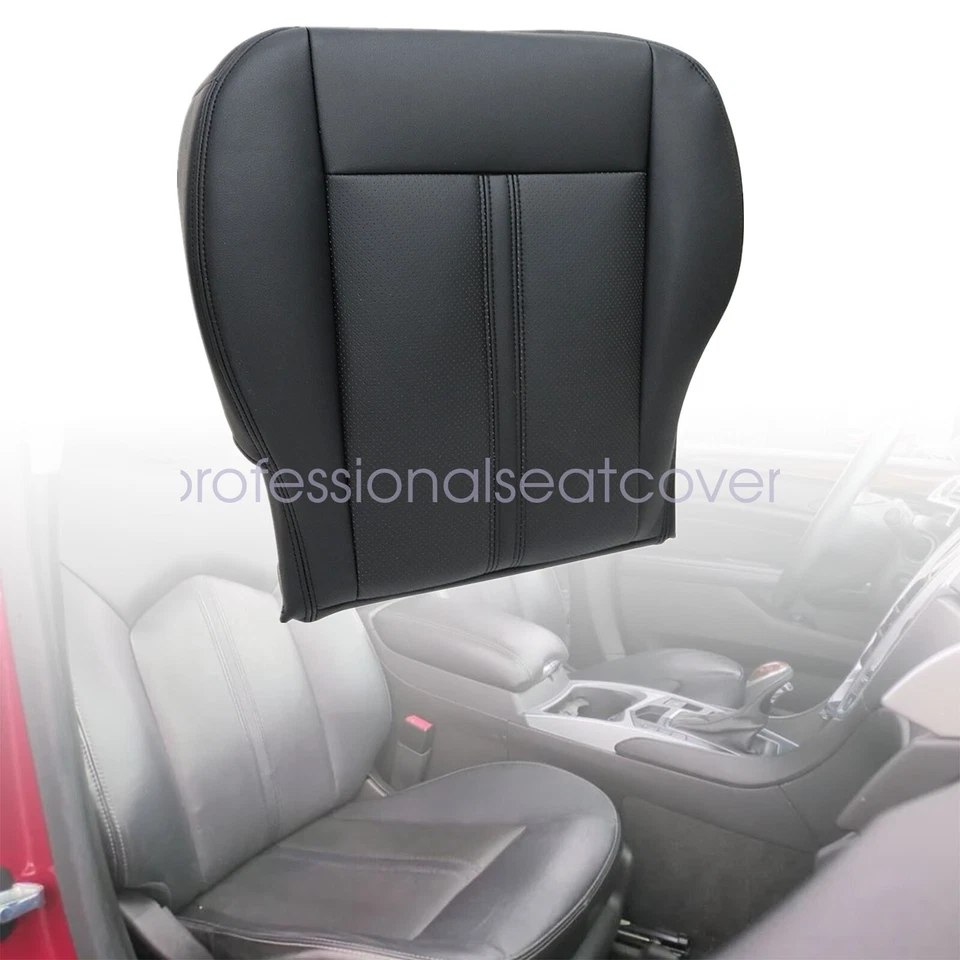 Cubierta de asiento inferior de cuero negra para conductor y pasajero Cadillac SRX 2010-2016 Foto 4 de 4