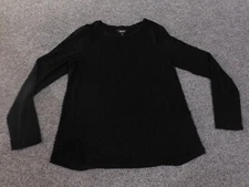simply vera wang top Medium black womens pullover stretch polyester