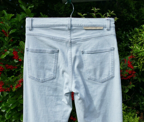 Stella McCartney Jeans Organic Cotton UK6 Light Blue BNWT Made in Italy - Picture 5 of 14