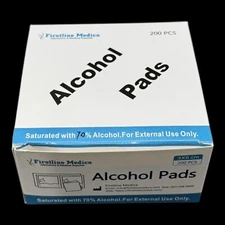 Alcohol Prep Pads Individually wrapped 70% Alcohol  - 3x6cm - 200pcs