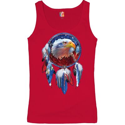 American Bald Eagle Dreamcatcher Women's Tank Top Native American Patriotic