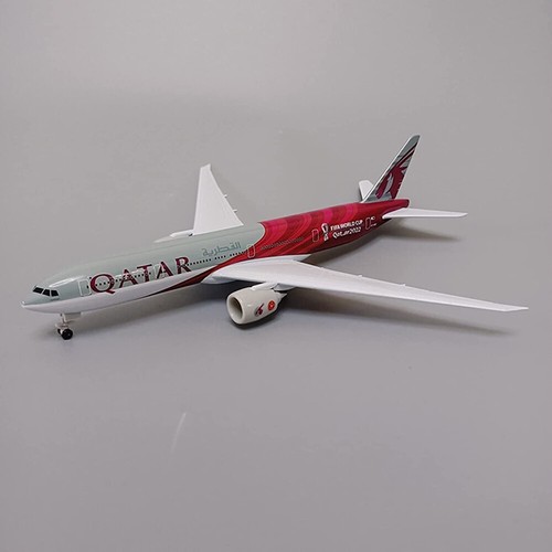 2022 Alloy Metal QATAR Airways Boeing B777 Flugzeug Diecast Air Plane Modell 20cm - Bild 15 von 16