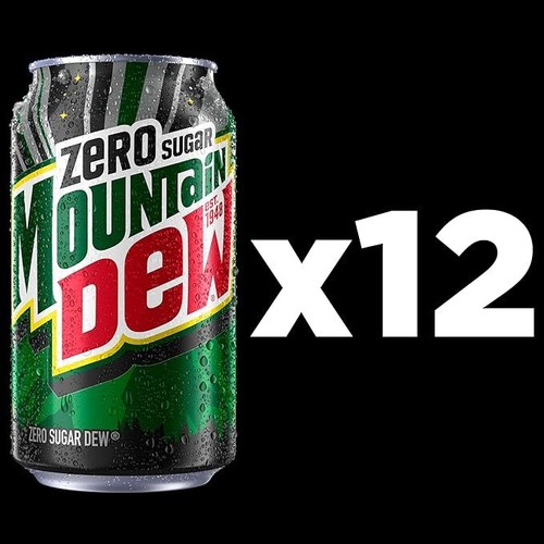 Mountain Dew Zero Sugar Soda, 12oz Cans (12 Pack) - Picture 3 of 7