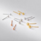 1 oder 3 Paar Ohrstecker Kugel Sterling Silber 925 Damen Herren Ohrringe