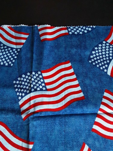 Fabric Marcus Brothers Flags Multicolor  42 L X 30 W - Picture 2 of 2