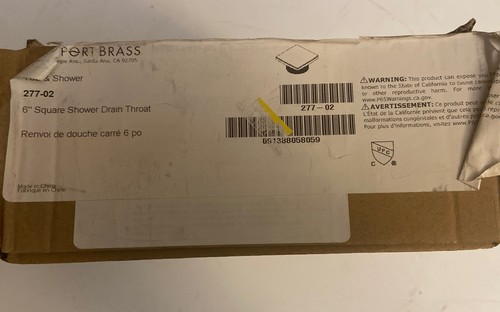 Newport Brass 277-02 Decorative Drains 6" Shower Drain Throat Black - Picture 3 of 3