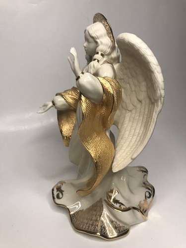 Lenox First Blessing Nativity Angel of Peace Porcelain Christmas Figurine 9” 24K - Picture 8 of 12