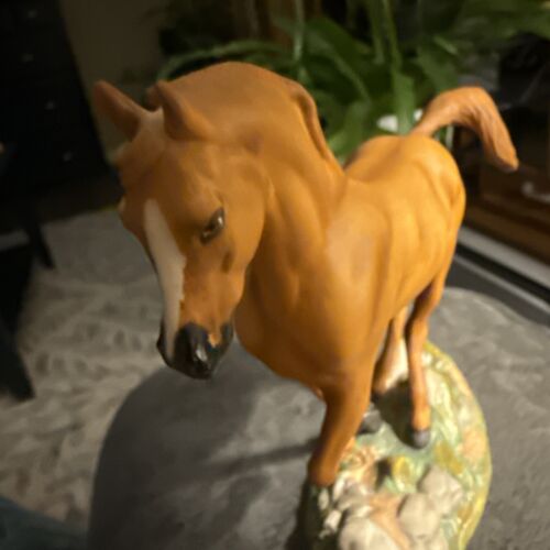 Figura Trakehner de porcelana Franklin Mint Grandes Caballos del Mundo - Imagen 4 de 8
