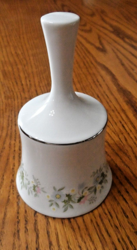 Johann Haviland "Forever Spring" China Dinner Bell Silver Trim Bavaria Germany
