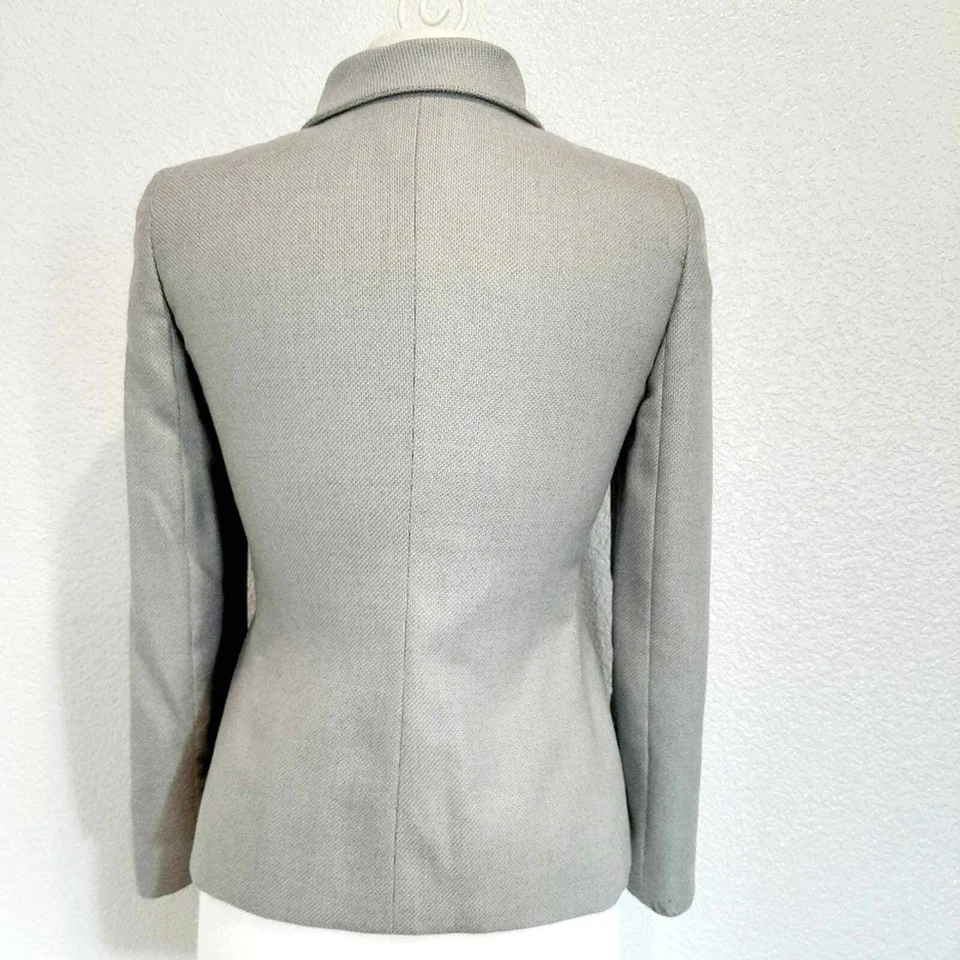 Blazer para mujer Armani Collezioni tweed cremallera talla 4 Foto 4 de 4