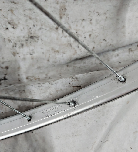 Weinmann 27" Front Road Bike Wheel Sovos Hub Silver 100mm PV QR Vintage Ships US - Picture 6 of 9