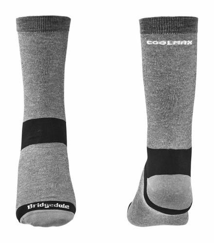 BRIDGEDALE COOLMAX LINER GREY - Base Layer Boot Sock - Picture 2 of 5