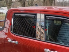 USA Made 304 Stainless Steel 6PC Pillar Post FOR 22-2025 Ford Maverick No Keypad