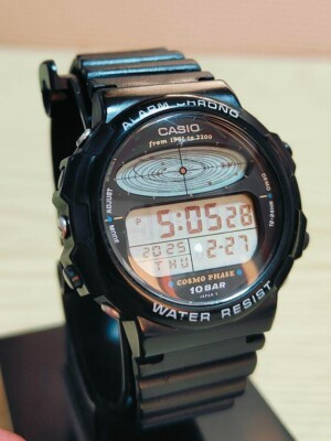 Casio CGW-50 Cosmo Phase Digital Watch Vintage 1980s Rare