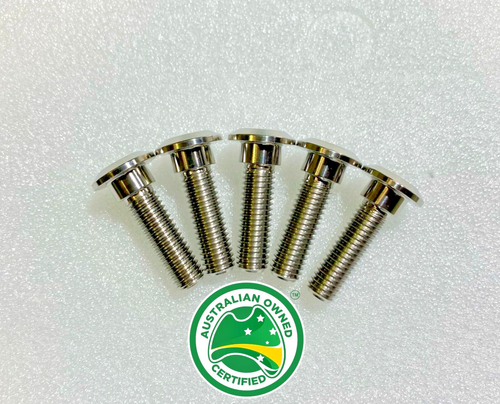KAWASAKI ZX7R 1996-2003 REAR BRAKE DISC BOLT TITANIUM KIT 5 PACK M8X30MM - Picture 6 of 7