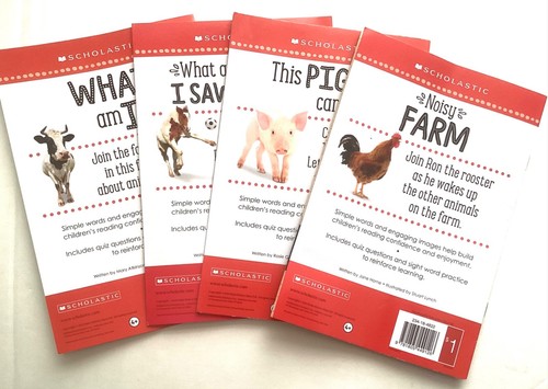 8x Different Animal’s Level 1 & 2 Scholastic Paperback Learning Books - Bild 3 von 4