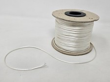 Bulk Spool White 1mm Satin Rattail Cord Craft Jewelry Thread String 144YDS