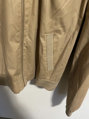 Vintage Members Only By Europe Craft beige khakifarbene Rennjacke Herren Größe 40 - Bild 5 von 12